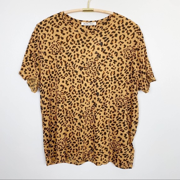 Free People Tops - Free People Clarity Tee Cheetah M New Leopard